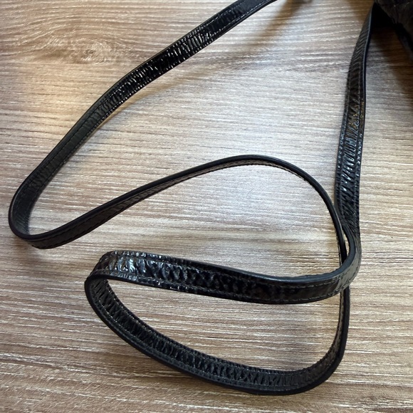 Michael Kors Black Quilted Patent Crossbody with Chain Strap - Picture 2 of 11